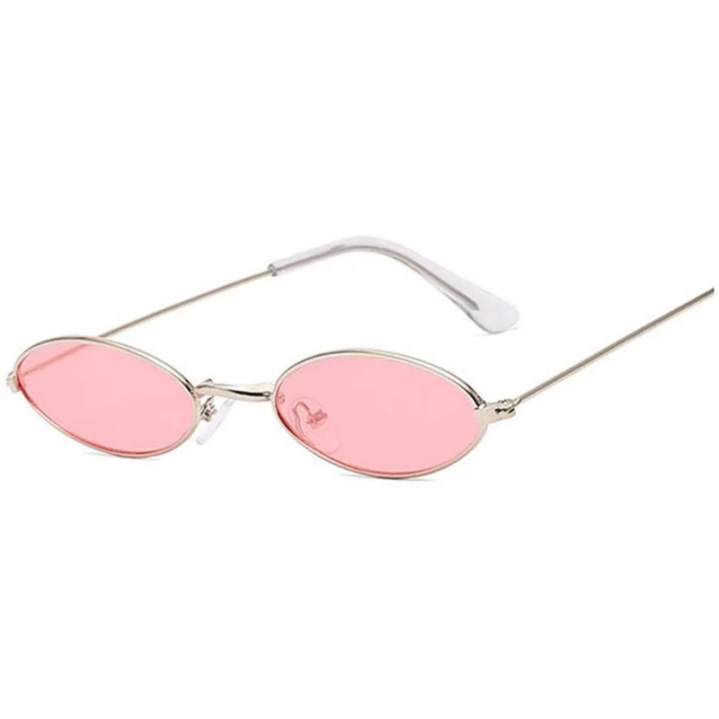 Round Small Frame Black Shades Round Sunglasses Women Oval Er Vintage Fashion Pink Sun Glasses Female Oculos De Sol - CF198AI...