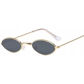 Round Small Frame Black Shades Round Sunglasses Women Oval Er Vintage Fashion Pink Sun Glasses Female Oculos De Sol - CF198AI...