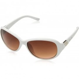 Oval Women's U277 Non Polarized Oval Sunglasses - 60 mm - White - C21296VODW1 $21.78