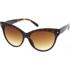 Cat Eye Oversize Vintage Mod Womens Fashion Cat Eye Sunglasses 59mm - Tortoise - CM1188H1X0F $19.43