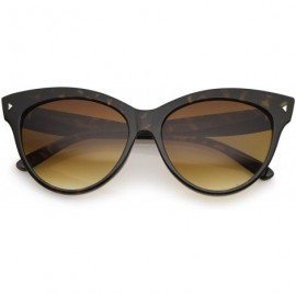 Cat Eye Oversize Vintage Mod Womens Fashion Cat Eye Sunglasses 59mm - Tortoise - CM1188H1X0F $8.93