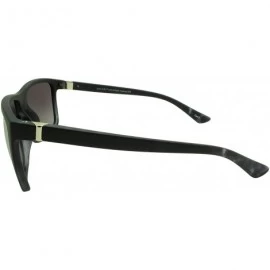 Rectangular Polarized Sunglasses for Women Men - LP10601 - Grey Tortoiseshell / Grey Gradient Lens - C818HLYG83X $41.86