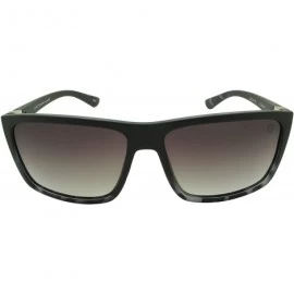 Rectangular Polarized Sunglasses for Women Men - LP10601 - Grey Tortoiseshell / Grey Gradient Lens - C818HLYG83X $41.86
