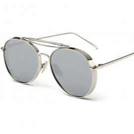 Aviator Pink Sunglasses Women Brand Designer UV400 Shades Golden Ladies Eyewear 2 - 6 - CE18YNDE6I5 $14.03