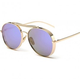 Aviator Pink Sunglasses Women Brand Designer UV400 Shades Golden Ladies Eyewear 2 - 6 - CE18YNDE6I5 $28.05