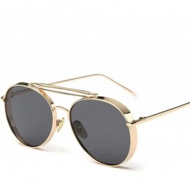 Aviator Pink Sunglasses Women Brand Designer UV400 Shades Golden Ladies Eyewear 2 - 6 - CE18YNDE6I5 $14.03
