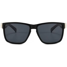 Goggle Men Polarized Driving Sunglasses Classic Square Sun Glasses Vintage Driver UV400 Goggles Male Shades - CZ199L4QUW3 $14.76