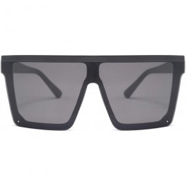 Square Vintage Ovesized Sunglasses Women Shades Luxury Brand RimlSquare Sun Glasses Men Black Dames - CH1985G4T34 $36.47