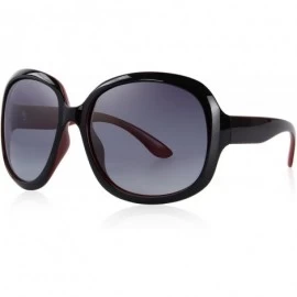 Square Women's Polarized Driving Sunglasses Oversized Sun glasses UV400 S6036 - Wine Red - CS185E8U62D $7.98