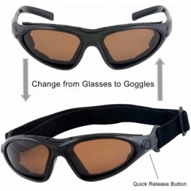 Goggle Vert Motorcycle & Boating Sports Wrap Around Polarized Sunglasses - Black - C012H7C9XJJ $28.18
