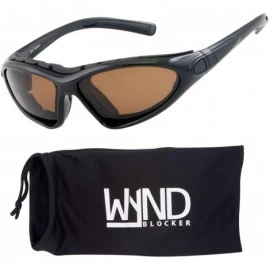 Goggle Vert Motorcycle & Boating Sports Wrap Around Polarized Sunglasses - Black - C012H7C9XJJ $28.18