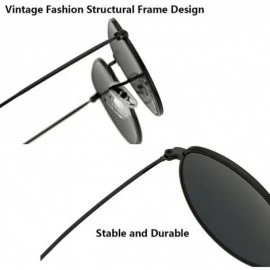 Round Vintage Metal Round Oversized Sunglasses & Case Designer Sunglasse Women - Gold&pink - C01808RG7XR $14.01