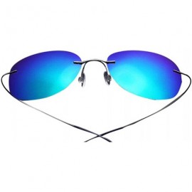 Sport Men's Fashion Polarized Driving Sunglasses Ultralight Titanium Frame Sports Sunglasses - CP18DYEW6H9 $54.96