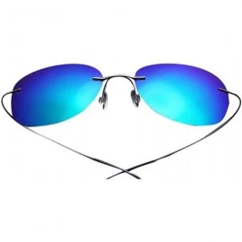Sport Men's Fashion Polarized Driving Sunglasses Ultralight Titanium Frame Sports Sunglasses - CP18DYEW6H9 $49.14