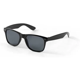 Wayfarer Wayfarer Style Sunglasses - Sun Protection UV400 Unisex Classic Geek Nerd Retro - Black - CS11ETQSYX3 $29.90