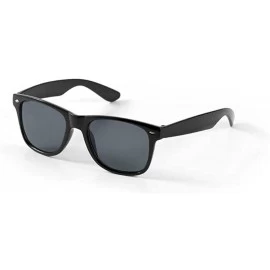 Wayfarer Wayfarer Style Sunglasses - Sun Protection UV400 Unisex Classic Geek Nerd Retro - Black - CS11ETQSYX3 $15.95