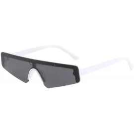 Goggle Unisex Vintage Eye Sunglasses Retro Eyewear Fashion Radiation Protection Sunglasses (White) - White - CJ18R377YRZ $10.52
