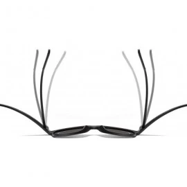 Rectangular Men's Wide Fit Polarized Sunglass (M875) - Matte Brown - CO193A047X8 $43.03