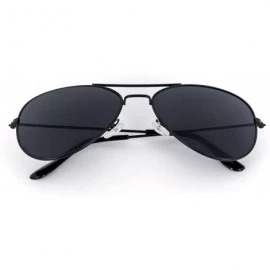 Oversized SWG Aviator Sunglasses - Matte Black / Smokey Lens Sport Edition Slim Fit 54mm - C6112JWX0F1 $13.21