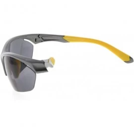 Sport Retro Mens Womens Sports Half-Rimless Bifocal Sunglasses - Pearly Grey - CJ189AI063Y $11.97