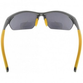 Sport Retro Mens Womens Sports Half-Rimless Bifocal Sunglasses - Pearly Grey - CJ189AI063Y $11.97