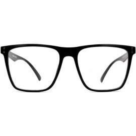 Square Eyeglasses 8032 Trendy Square - for Womens 100% UV PROTECTION - Black - CF192TQW6QI $32.37