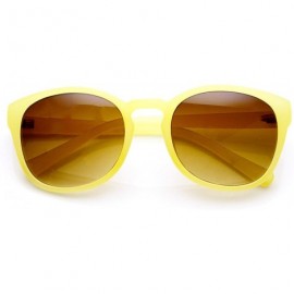 Wayfarer Modified P3 Frame Horned Rim Keyhole Horn Rimmed Sunglasses (Yellow) - CH11GCVSNYX $9.64