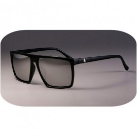 Oval Retro Square Sunglasses Steampunk Men Women Er Glasses Logo Shades UV Protection Gafas - Black Silver - C7199CNDC3Q $39.75