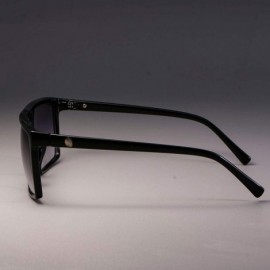 Oval Retro Square Sunglasses Steampunk Men Women Er Glasses Logo Shades UV Protection Gafas - Black Silver - C7199CNDC3Q $24.54
