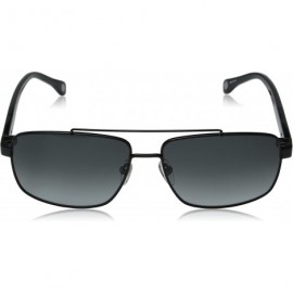 Rectangular Men's Garrett Rectangular Sunglasses - Black - CD11ONKUPA9 $27.27