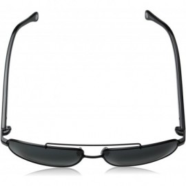 Rectangular Men's Garrett Rectangular Sunglasses - Black - CD11ONKUPA9 $27.27