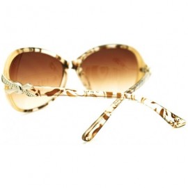 Oval Oversized Round Oval Frame Sunglasses Womens Designer Fashion Eyewear - Beige Tort - CJ11DUXCGIP $12.15