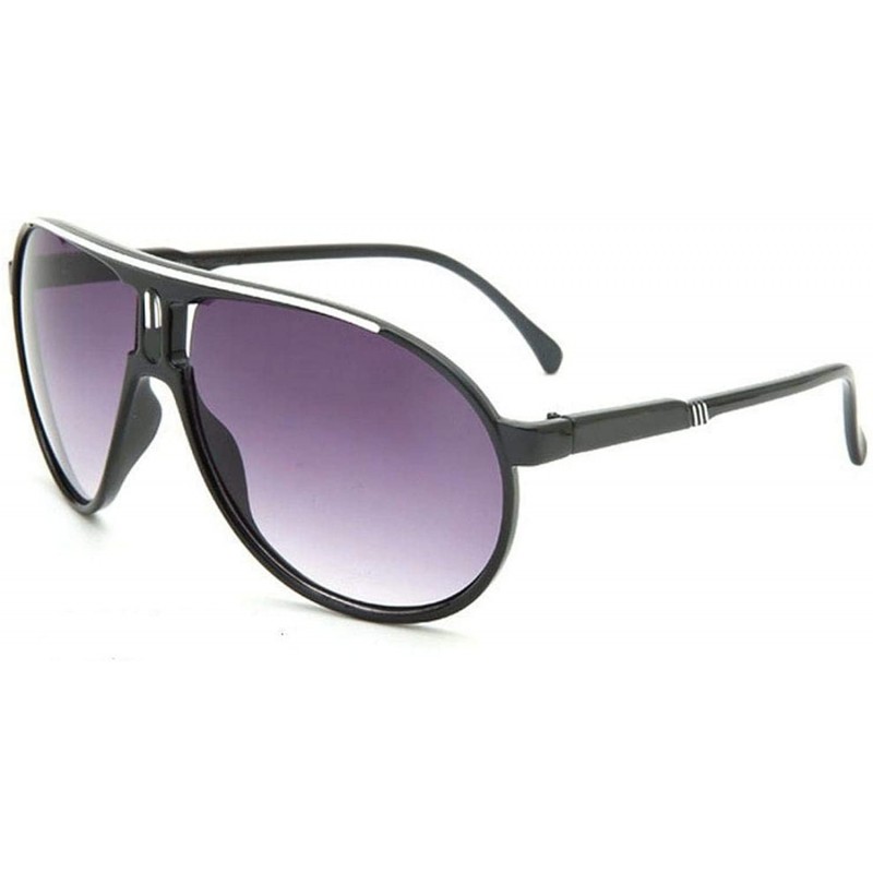 Square New Fashion Men Women Sunglasses Unisex Retro Outdoor Sport Ultralight Glasses UV400 - Black White - C8199C7LC4R $19.40