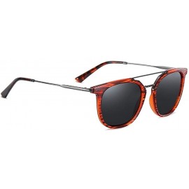 Square Square Frame Sunglasses for Men Driving Sun Glasses Summer Eyewear UV400 - C4orange Gray - CI199HTLGXD $14.99