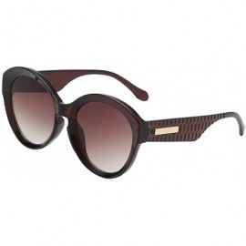 Round Fashion Man Irregular Shape Retro Sunglasses Women Glasses Vintage Style - D - C618UNCHX09 $21.50