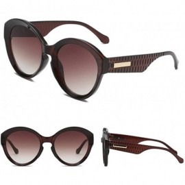 Round Fashion Man Irregular Shape Retro Sunglasses Women Glasses Vintage Style - D - C618UNCHX09 $14.24