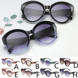 Round Fashion Man Irregular Shape Retro Sunglasses Women Glasses Vintage Style - D - C618UNCHX09 $14.24