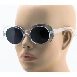 Sport Clout Goggles Oval Mod Retro Thick Frame Rapper Hypebeast Eyewear Supreme Glasses Cool Sunglasses - C7185Z0UQ0W $11.55