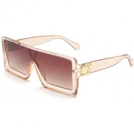 Cat Eye Fashion Irregular Man Women Cat Eye Sunglasses Glasses Shades Vintage Retro - Beige - CD1905AOG59 $8.52