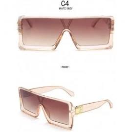 Cat Eye Fashion Irregular Man Women Cat Eye Sunglasses Glasses Shades Vintage Retro - Beige - CD1905AOG59 $18.26
