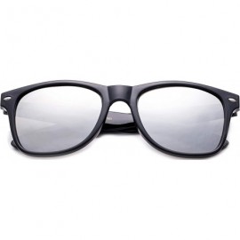 Wayfarer 80's Classic Blue Brothers Horn Rimmed Style Retro Colors Packs Vintage Retro Sunglasses (6 PACK) - CA18RZRL8OL $17.34