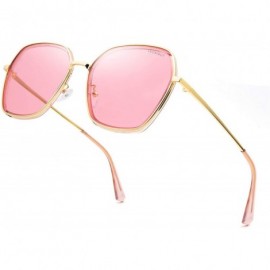 Round Oversized Polarized Sunglasses for Women Retro Irregular Vintage Designer Style Shades P56 - CY194R8K46X $13.78