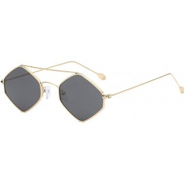 Oversized Women's Fashion Cat Eye Shade Sunglasses Integrated Stripe Vintage Glasses 2019 Fashion - Gray - C318TL0AK5E $16.15