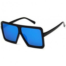 Square sunglasses women Fashion square big box sunglasses Retro glasses trend colorful - C8 - CE18WZROX8W $18.95