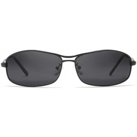 Sport Men Driving Sunglasses Polarized Smooth Design Rectangle Sun Glasses Sport C4 - C2 - CJ18Y4RRIR5 $19.63