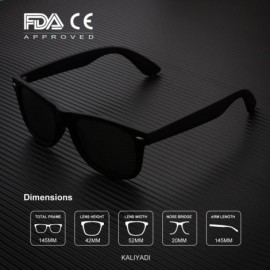 Rectangular Polarized Sunglasses for Men and Women Matte Finish Sun glasses Color Mirror Lens 100% UV Blocking - CE18AWLN03G ...