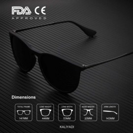 Rectangular Polarized Sunglasses for Men and Women Matte Finish Sun glasses Color Mirror Lens 100% UV Blocking - CE18AWLN03G ...