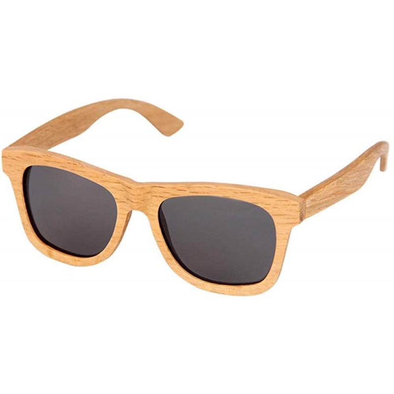 Goggle Bamboo wood glasses Hand-made logs polarized duo sunglasses UV400 UV-coated lenses - Black - CI18XO4CLN2 $32.31