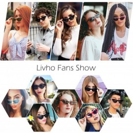 Cat Eye Retro Vintage Narrow Cat Eye Sunglasses for Women Clout Goggles Plastic Frame - A-barbie Powder - CH18U7T7R6Z $8.42