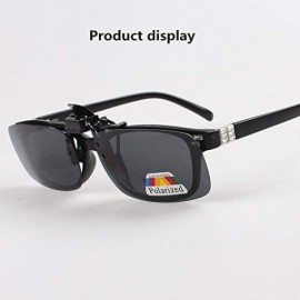 Square Polarized Sunglasses Anti Glare Prescription eyeglasses - Black+yellow - C818X8K0SXN $9.46